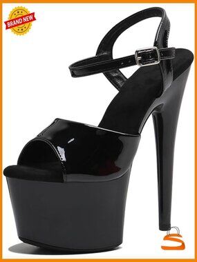 7in Platform Sandal Heels with Ankle-Strap – Sexy Stiletto for Dancing